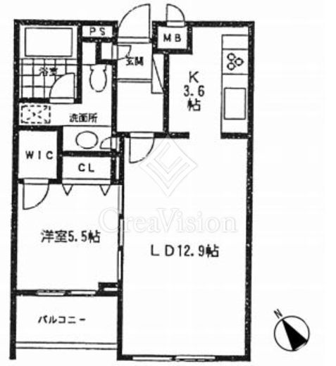 ミリアレジデンス乃木坂 間取り画像