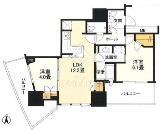 ルミナリータワー池袋 間取り図