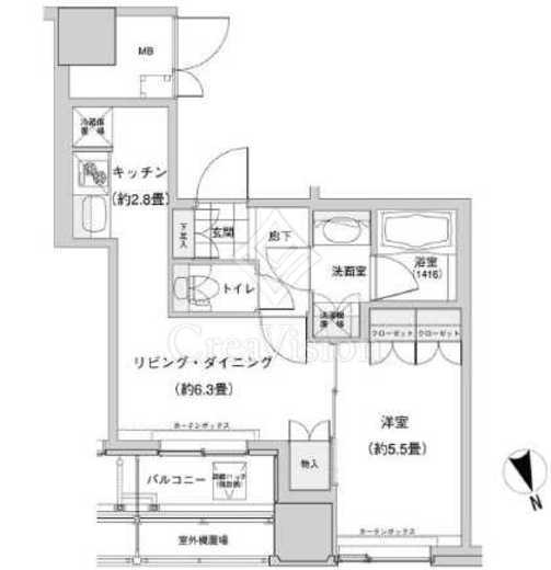 ウエストパークタワー池袋 1LDK　画像