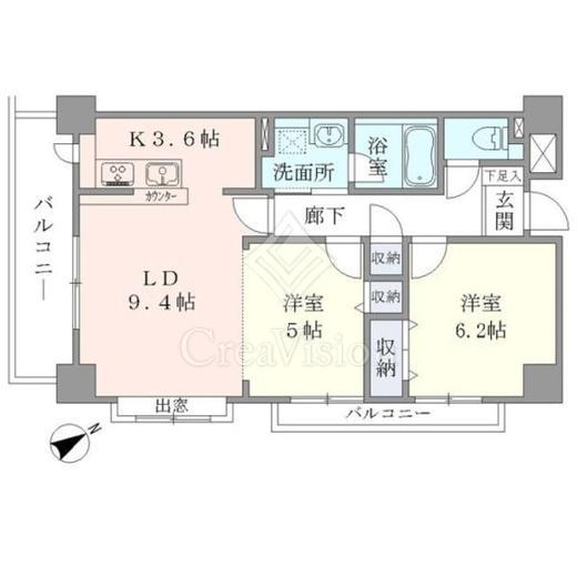 Apartment・H500 間取り図