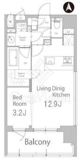 ホクレア白金 間取り図