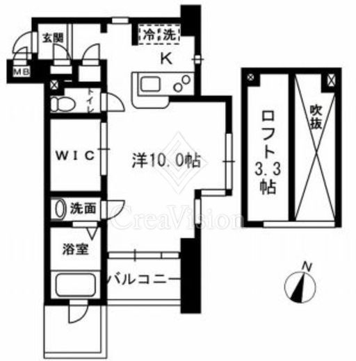 レジディア代々木2 間取り図面