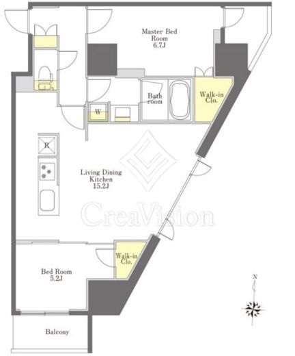 プライムメゾン市谷山伏町 間取り図