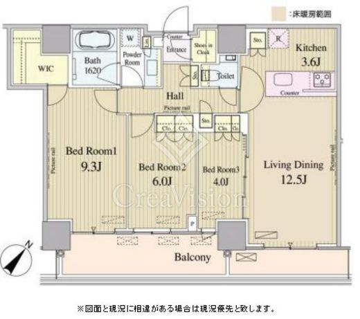 ルミレイス豊洲 間取り図