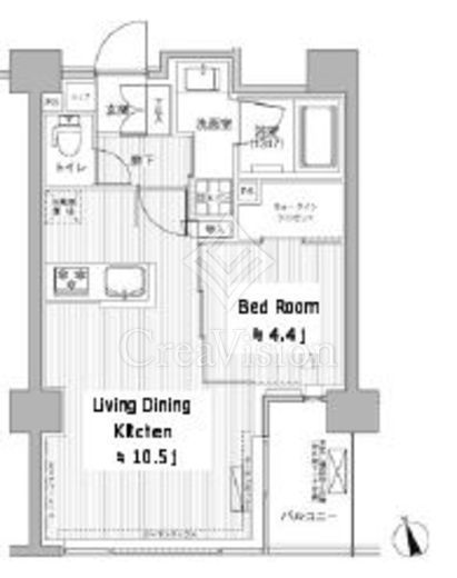 御幸レジデンス日本橋茅場町 間取り図