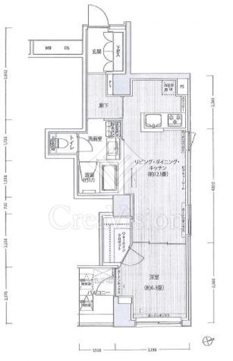 御幸レジデンス日本橋茅場町 間取り図