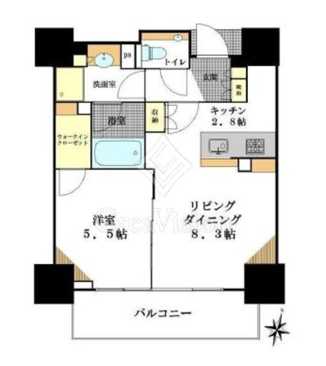 シティハウス広尾南 間取り図