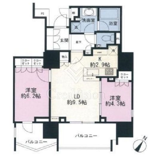 ザ・パークハウスアーバンス千代田御茶ノ水 間取り図