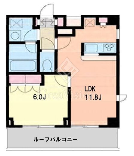 エスティメゾン千石 1LDK　間取り図