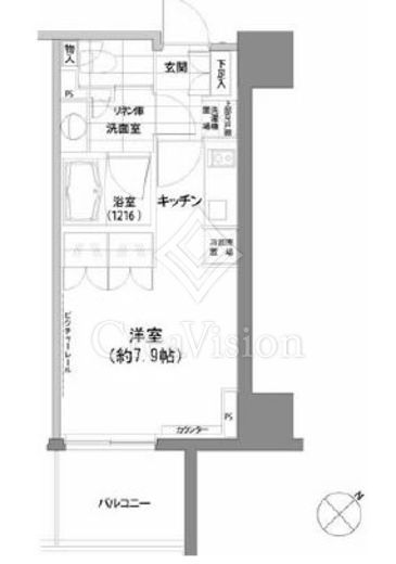 パークハビオ渋谷 間取り図