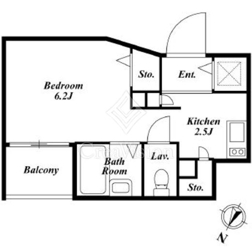 ベルファース東麻布 間取り図