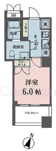 メゾンビスタ渋谷宇田川 1Ｋ　間取り