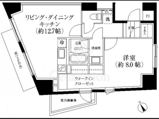 パークハビオ元麻布 間取り画像