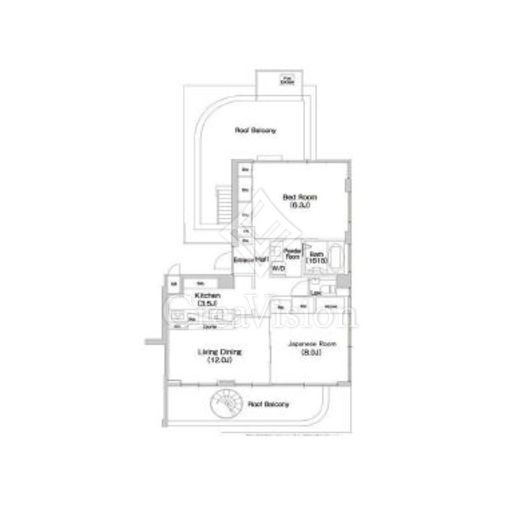 コンフォリア大森トロワ 2LDK　間取り図