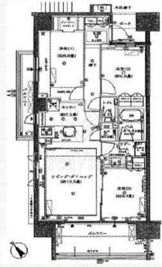 シティハウス門前仲町 間取り図