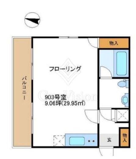 トウセン麻布十番 間取り図