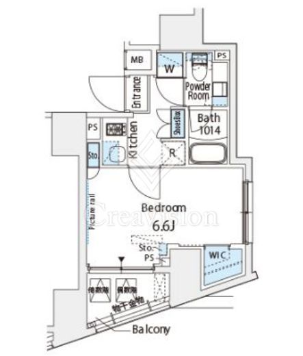 SIL西五反田 1K　間取り図