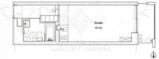 アプリーレ赤坂 1R　間取り図