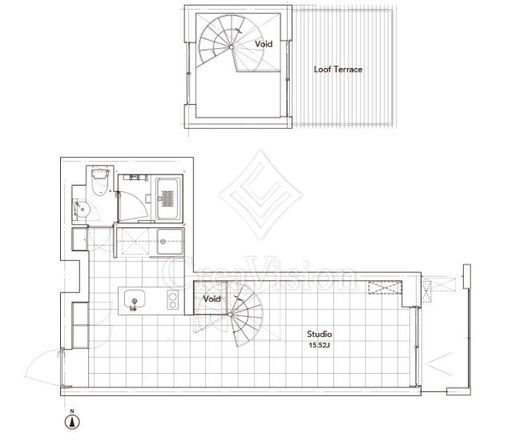 アプリーレ赤坂 1R　間取り図