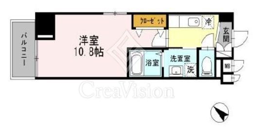 アヴェニール渋谷本町 間取り図