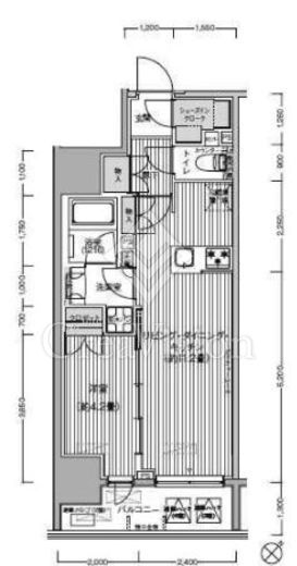 サンウッド東日本橋フラッツ 間取り画像