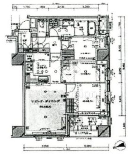 ブランズ明石町 間取り図