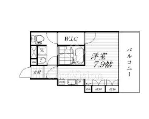 プレミスト新宿山吹 1R間取り