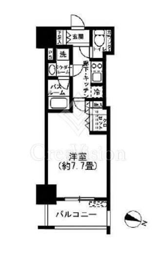 シティハウス東麻布 間取り図