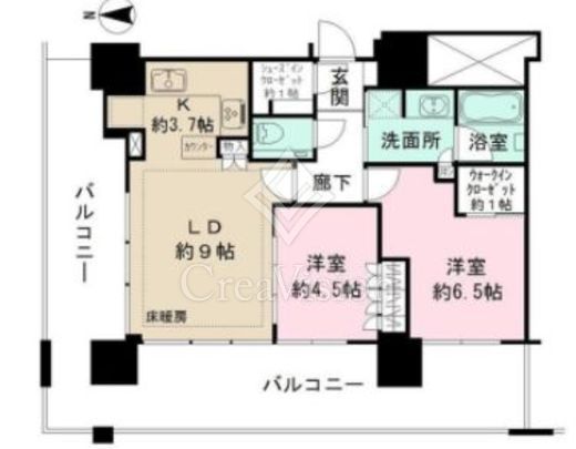 ザ・パークハウス中野タワー 間取り図