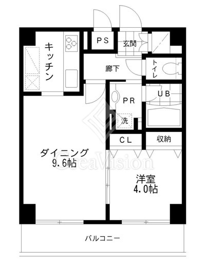 レジディア文京本郷2 間取り　1LDK