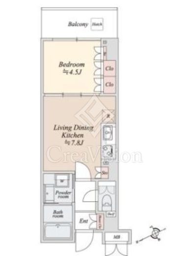 リバーパーク門前仲町 間取り図