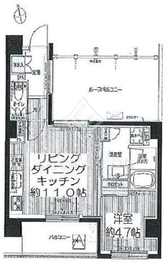 シエール自由が丘 1LDK　間取り