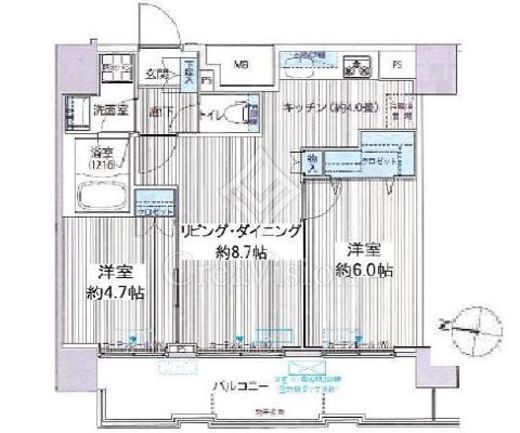 コスモグランス南品川 間取り図