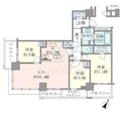 ブリリアザ・タワー東京八重洲アベニュー 間取り図