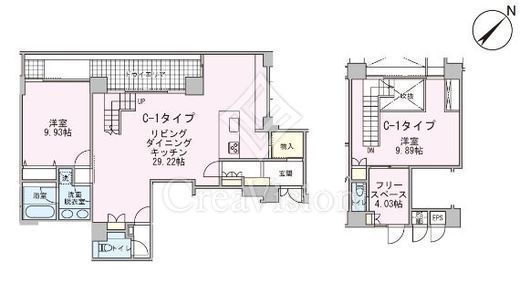 アーバンパーク代々木 2LDK　間取り