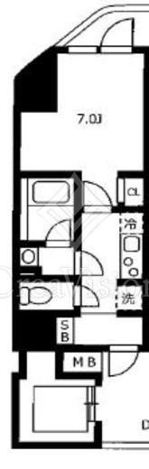 ハーモニーレジデンス浜松町 間取り図