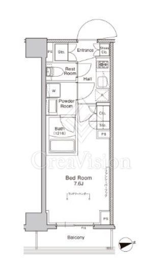 プラウドフラット門前仲町5 間取り図