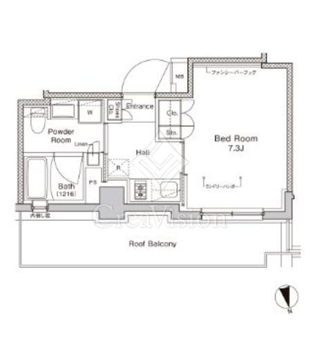 プラウドフラット門前仲町5 間取り図