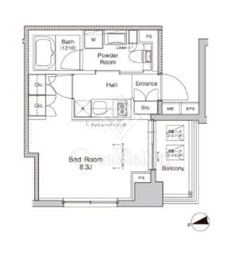 プラウドフラット門前仲町5 間取り図