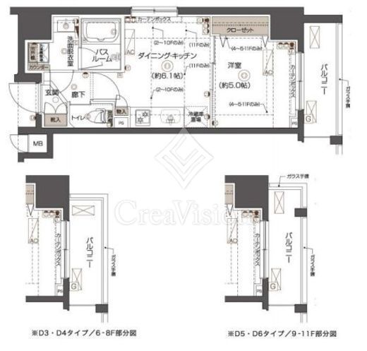 ZOOM西五反田 1LDK　間取り図