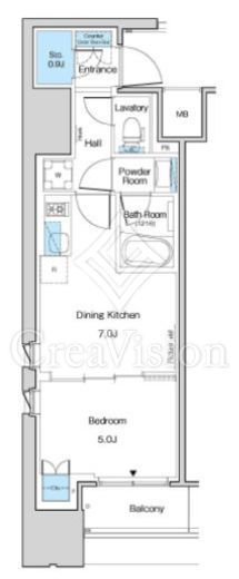 ルフォンブランシェ品川南大井 1LDK　間取り図