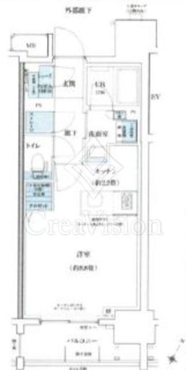 イニシア新宿早稲田 間取り図