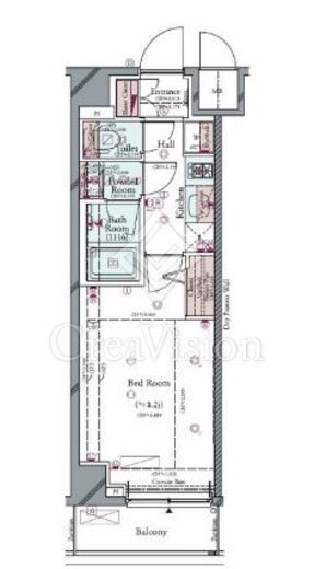 コンシェリア目白 THE GRAND RESIDENCE 1R　間取り