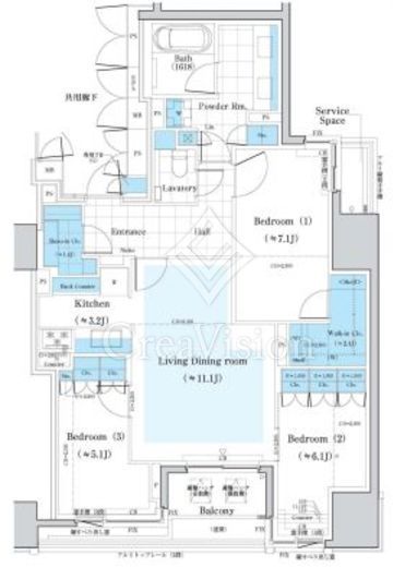 ミレアコート銀座プレミア 間取り図