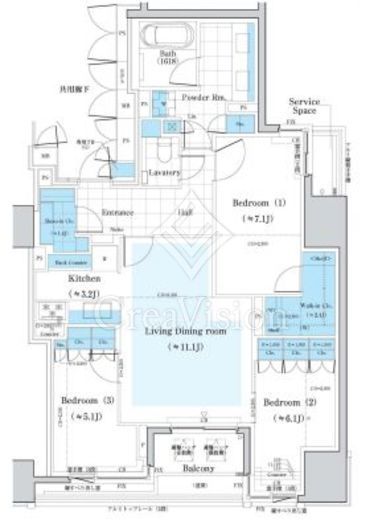 ミレアコート銀座プレミア 間取り図