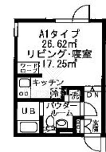 アレーロ駒沢大学 1K　間取り