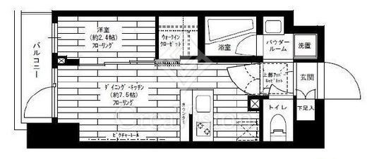 グランドコンシェルジュ三宿アジールコート 間取り図