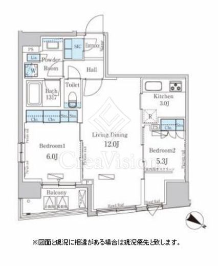 パークアクシス日本橋堀留町 間取り図