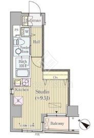 コルティーレ日本橋人形町 1R　間取り図