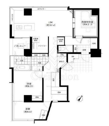 SHINKA 2LDK　間取り図